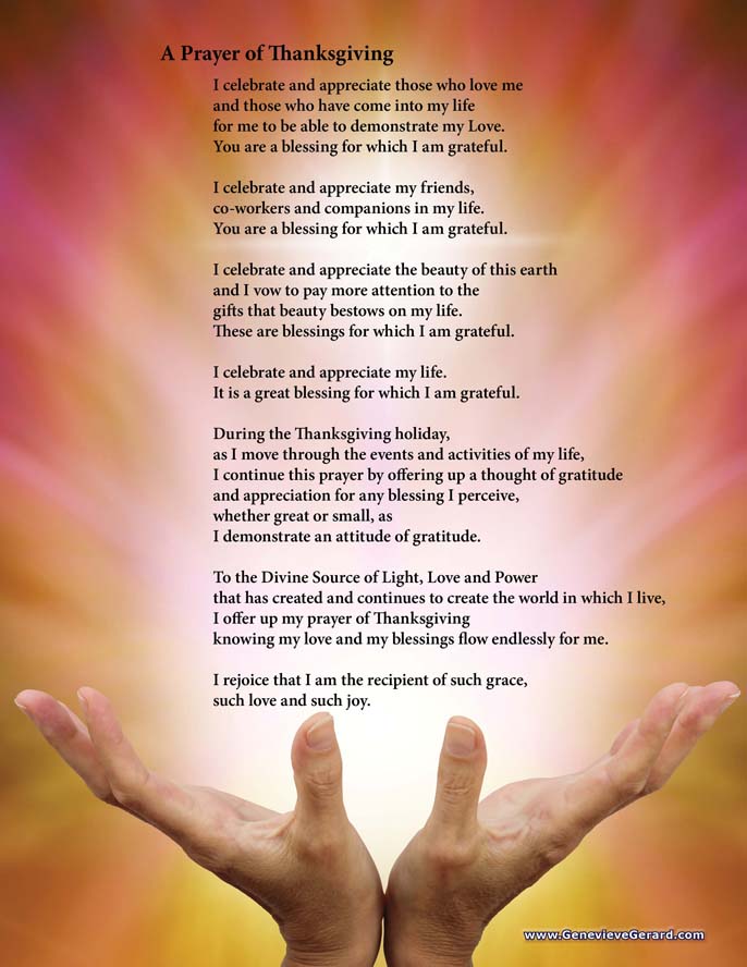 A Thanksgiving Prayer PDF Preview (not full size)