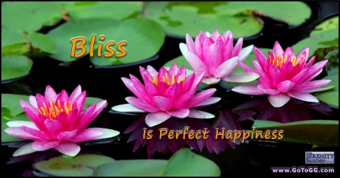 Bliss Is Perfect Happiness Serenity Sunday Article by Genevieve Gerard