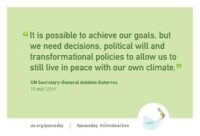 International Day of Peace quote by UN Secretary General Antonio Guterres