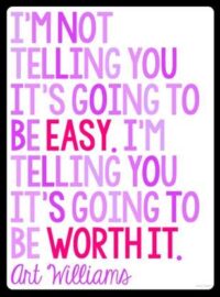 I'm Telling You It's Going To Be Worth It quote by Art Williams