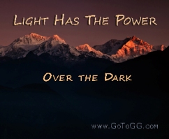 Light has the power over the dark blog image