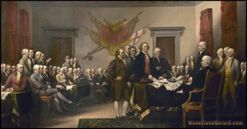 U.S. Declaration of Independence signing